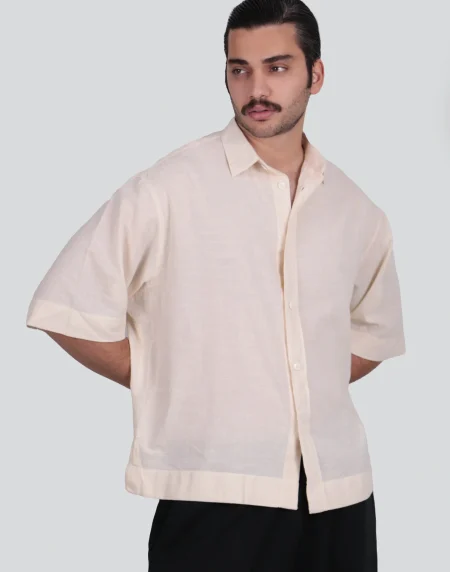 پیراهن لینن باکسی