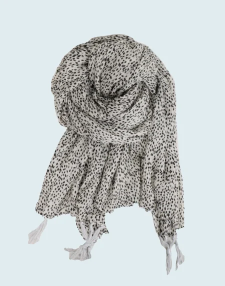 شال منگوله ای طرحدار