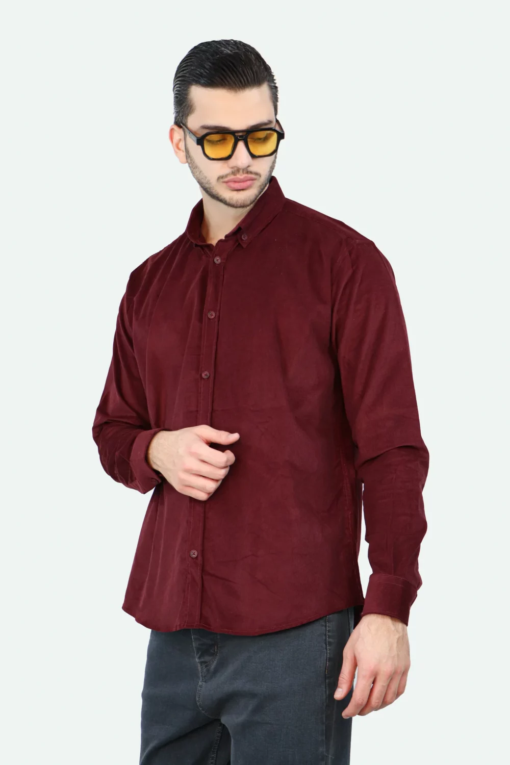پیراهن مخمل کبریتی - Image 7