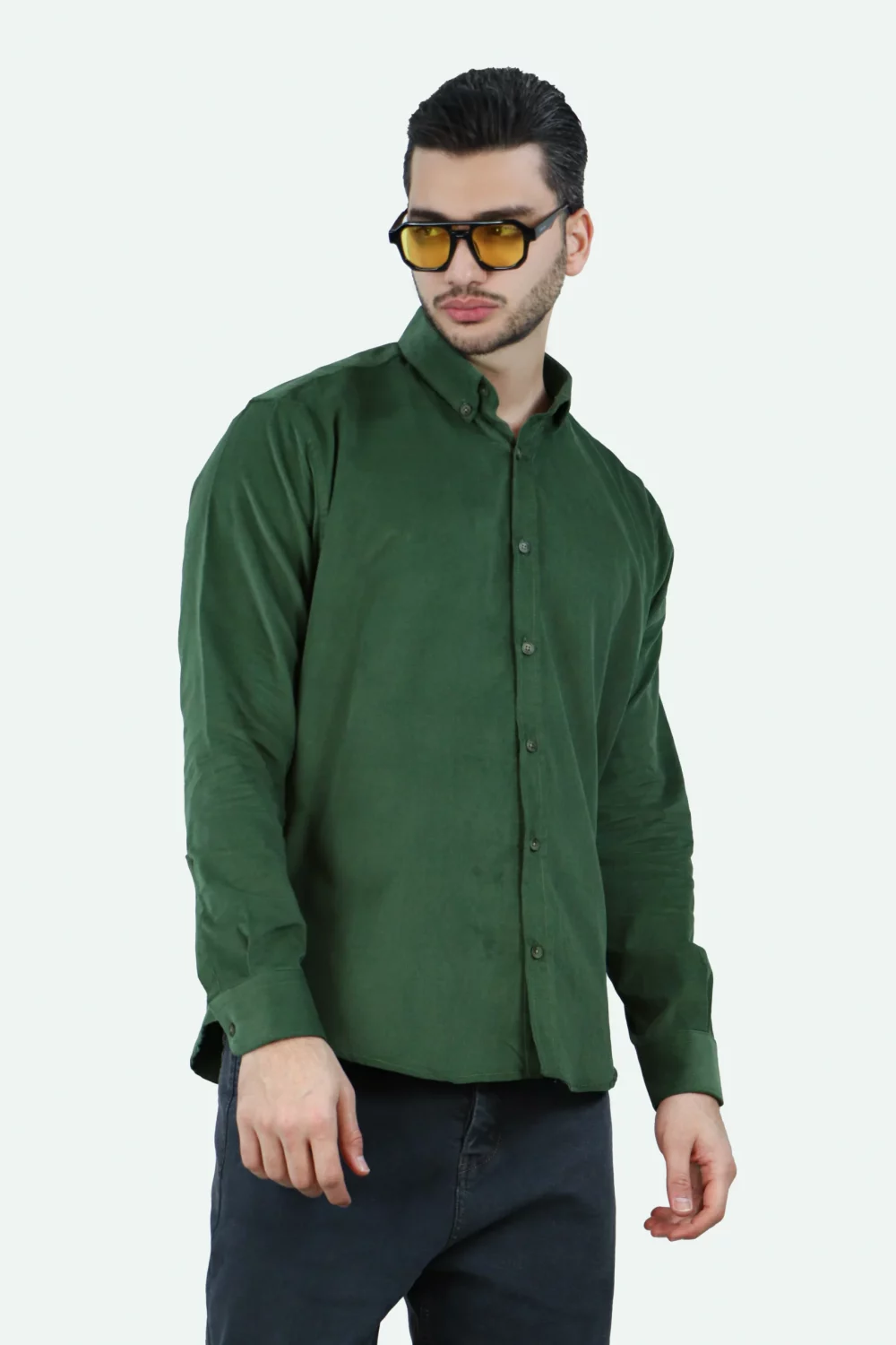 پیراهن مخمل کبریتی - Image 3