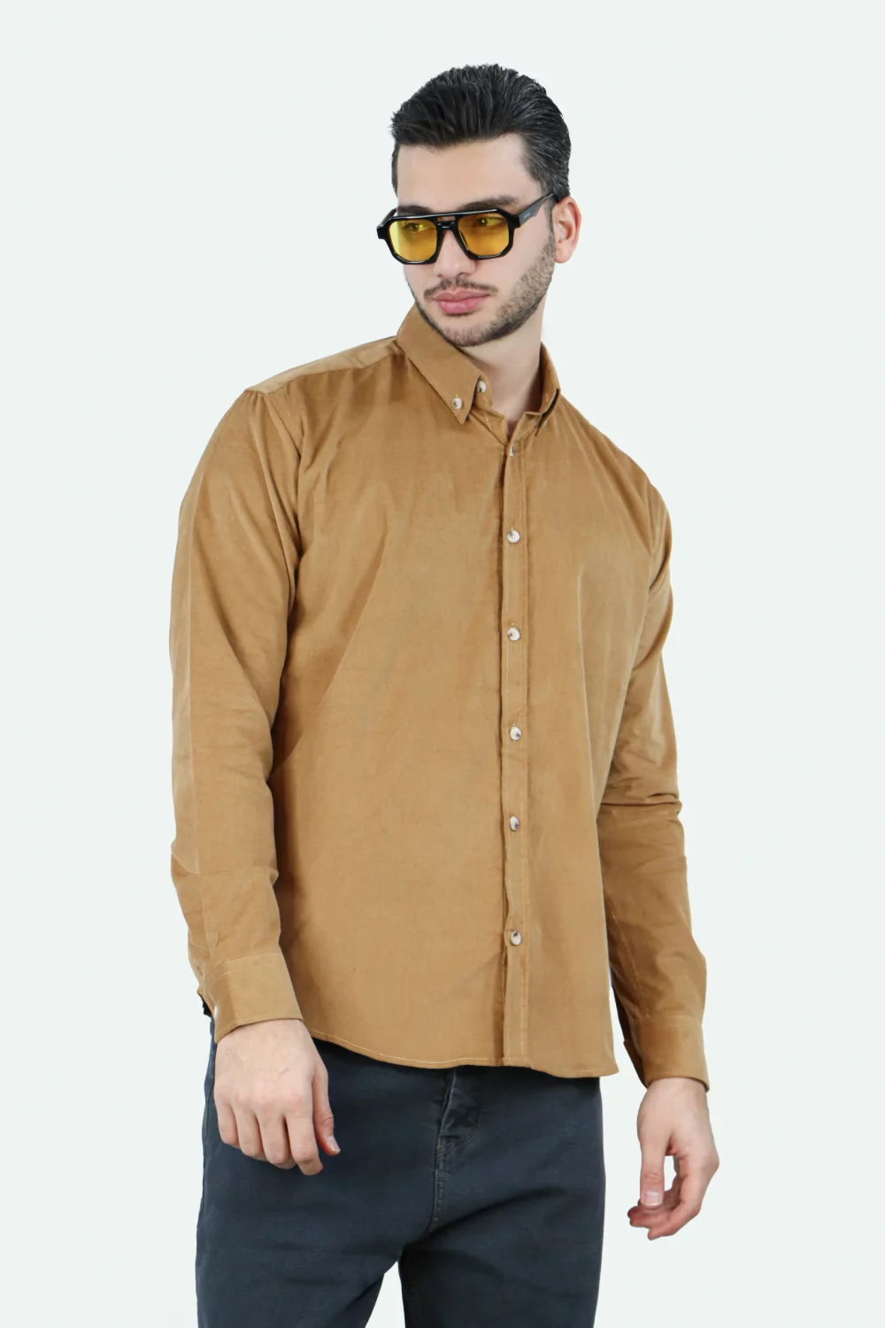 پیراهن مخمل کبریتی - Image 11