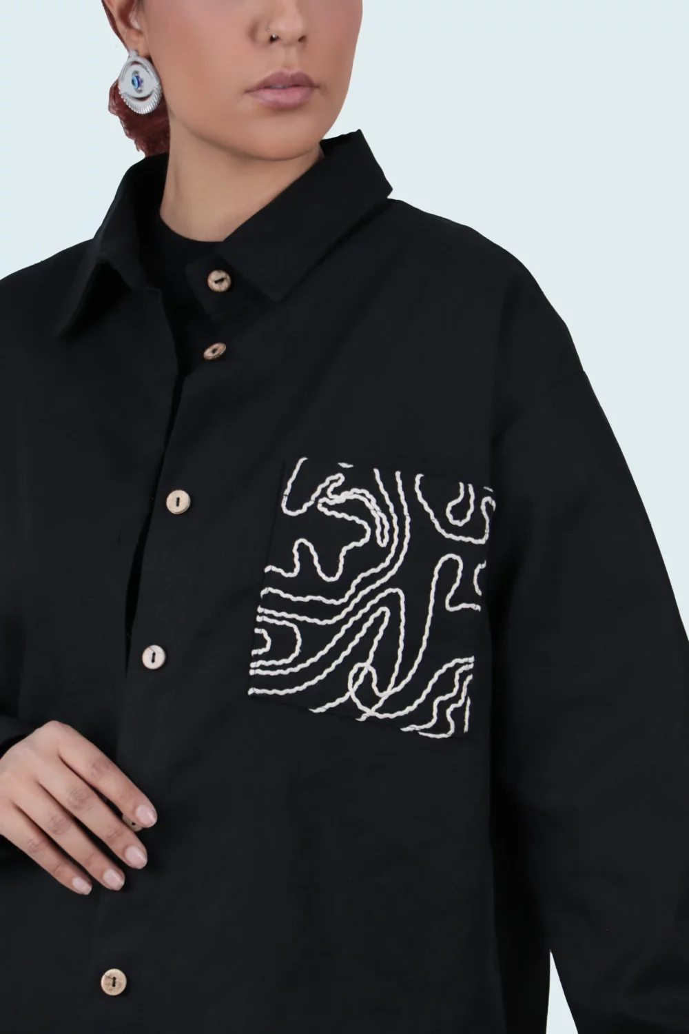 شومیز خامه دوزی - Image 4