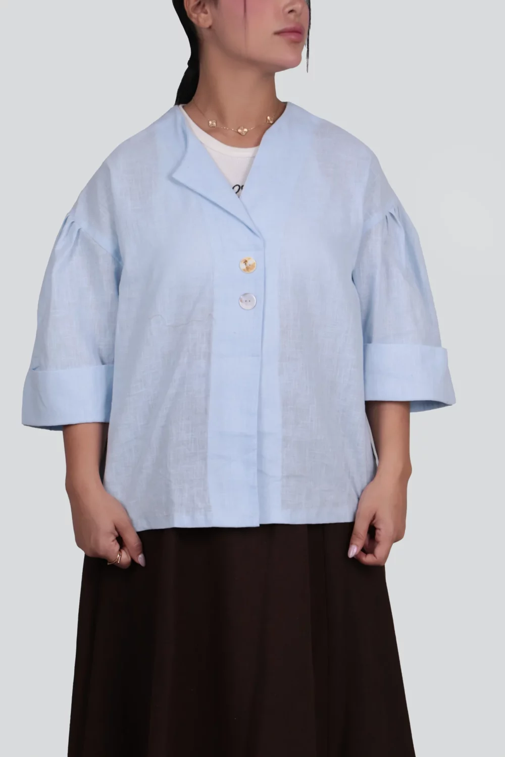 شومیز دو دگمه - Image 5