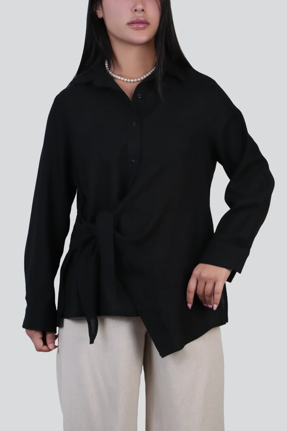 شومیز جلو گره و شلوار - Image 11