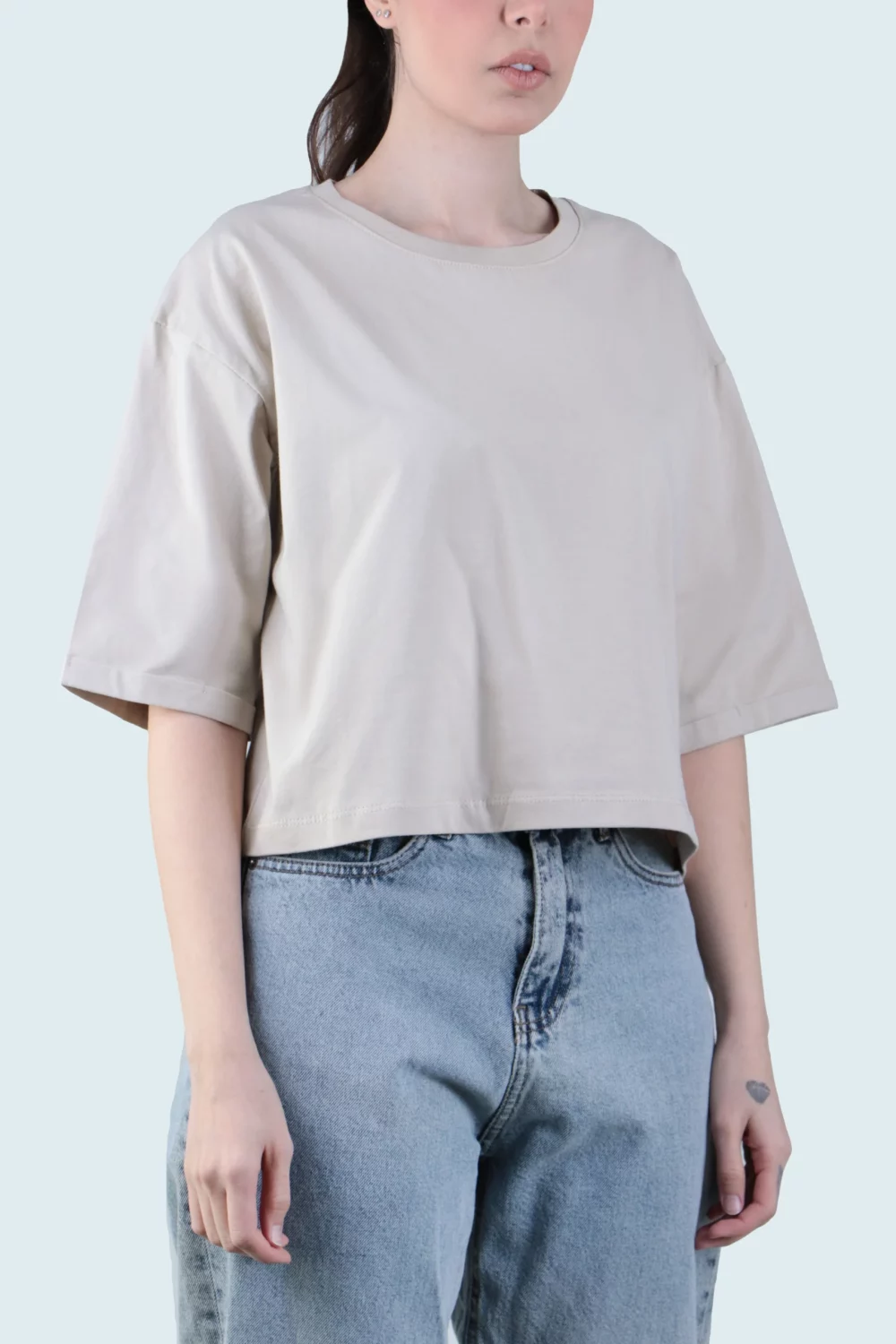 تیشرت کراپ ساده